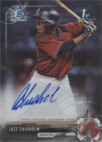 2017 Bowman Chrome Prospects 1st Jazz Chisholm Auto PSA 10