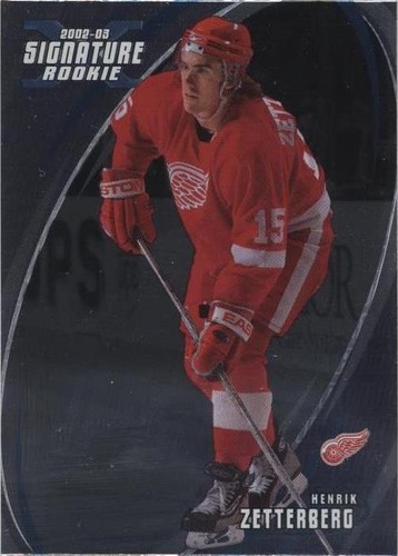 2002-03 In the Game Be A Player Signature Series - Henrik Zetterberg #190