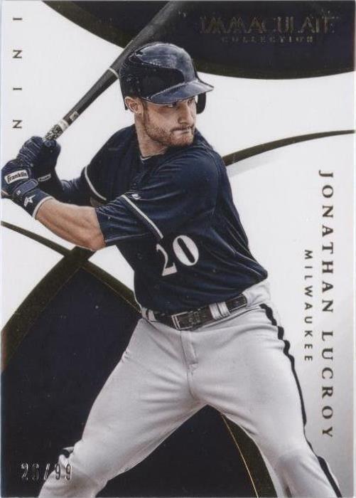 2015 Panini Immaculate Collection - Jonathan Lucroy #71