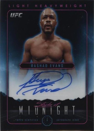 2024 Topps Midnight UFC - Rashad Evans #SMA-RES