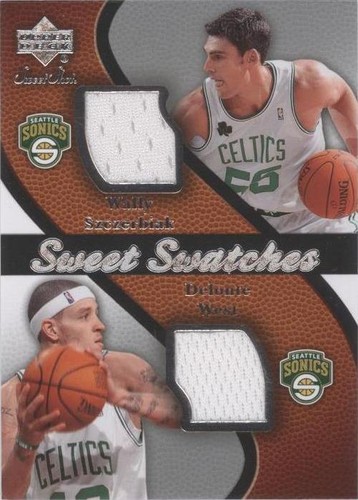 2007-08 Upper Deck Sweet Shot - Delonte West/Wally Szczerbiak #SW-SW
