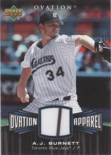 2006 Upper Deck Ovation - A. J. Burnett #OA-AB