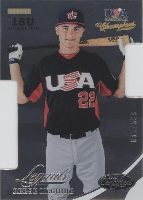 2013 Panini США бейсбол чемпионов - Риз Макгуайр #38