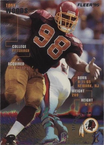 1995 Fleer Tony Woods #395