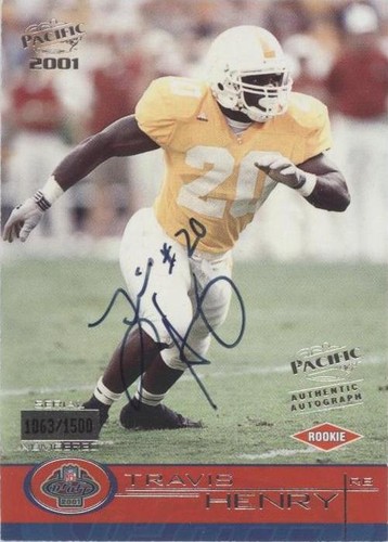 2001 Pacific Travis Henry #454