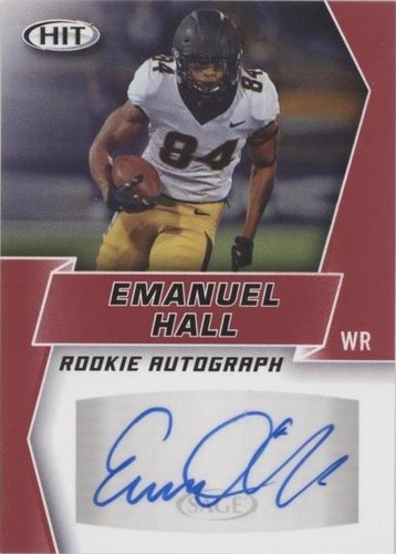 2019 Sage Hit Premier Draft Emanuel Hall #A49