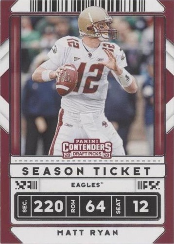 2020 Panini Contenders Draft Picks Matt Ryan #68