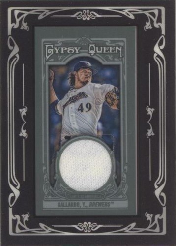 2013 Topps Gypsy Queen - Yovani Gallardo #GQMR-YG
