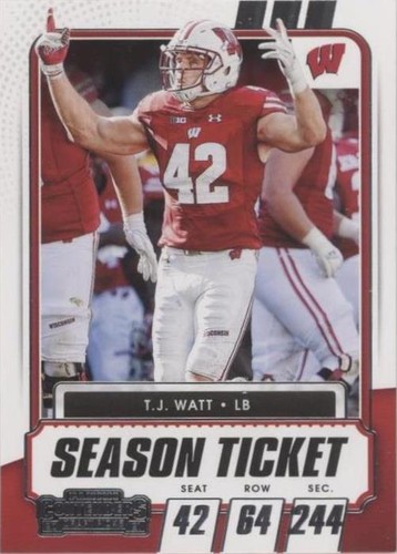 2021 Panini Contenders Draft Picks T.J. Watt #78