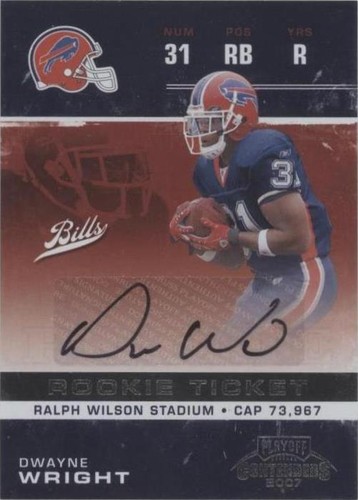 2007 Playoff Contenders Dwayne Wright #145