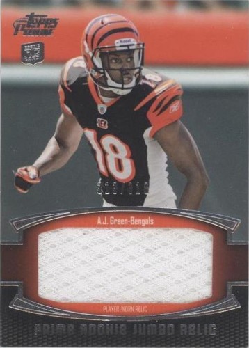 2011 Topps Prime A.J. Green #PRJ-AJG