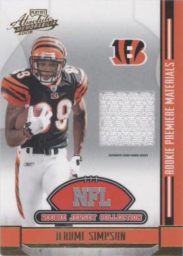 2008 Playoff Absolute Memorabilia Jerome Simpson #10