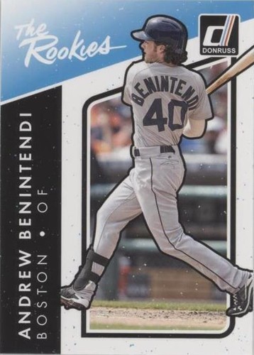 Andrew Benintendi ルーキー直書き直筆サインカード　99枚限定！ 2017 DONRUSS THE ROOKIES ANDREW BENINTENDI ROOKIE #4 BOSTON RED