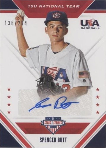 2020 Panini USA Baseball Stars & Stripes - Spencer Butt #15U-SB