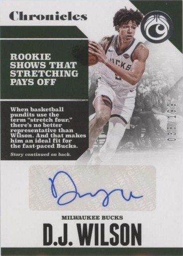 2017-18 Panini Chronicles - D.J. Wilson #CA-DJW