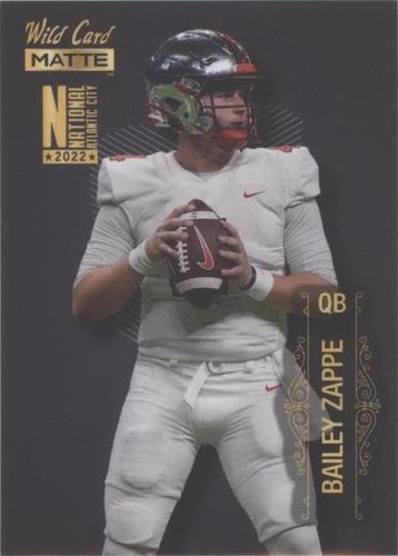 2022 Wild Card MATTE National Convention Bailey Zappe #MBN-2