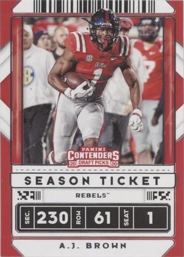 2020 Panini Contenders Draft Picks A.J. Brown #1