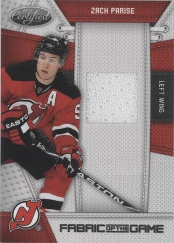 2010-11 Certified - Zach Parise #ZP