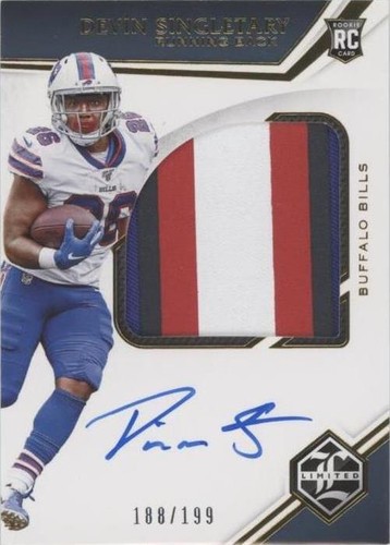 PANINI NFLカード IMMACULATE COLLECTION DEVIN SINGLETARY BILLS 21/23 #RH-29 送料無料 中古 IT1 Devin Singletary 2019 Panini Prestige #207 Buffalo Bills RC