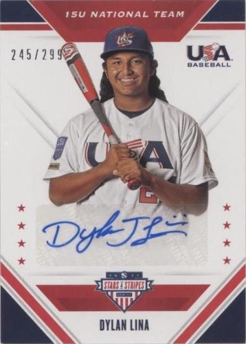 2020 Panini USA Baseball Stars & Stripes - Dylan Lina #15U-DL