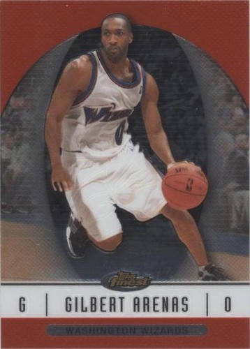 2006-07 Topps Finest - Gilbert Arenas #10