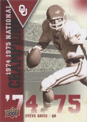 2011 Upper Deck University of Oklahoma Steve Davis #NC-SD