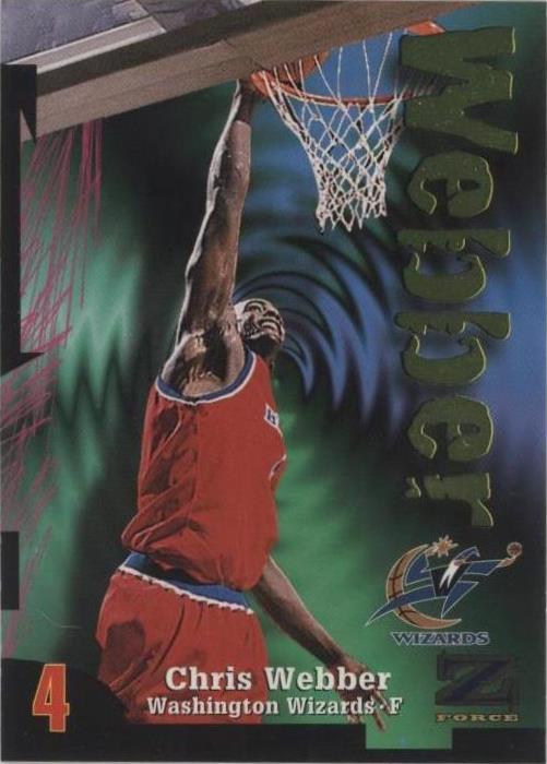 Skybox Z-Force 1997-98 - Chris Webber #58