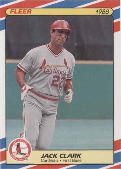 1988 Fleer 限量版棒球超级明星 - Jack Clark #7
