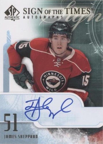 2008-09 SP Authentic - James Sheppard #ST-SH