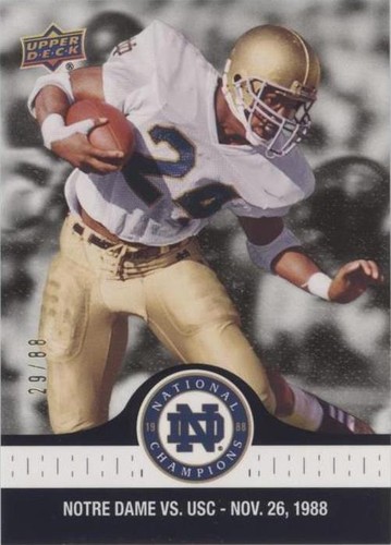 2017 Upper Deck Notre Dame 1988 Championship Mark Green #88