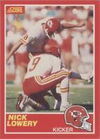 1989 Score Nick Lowery #208