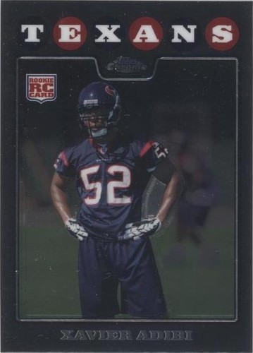 2008 Topps Chrome Xavier Adibi #TC254