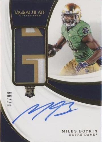 2019 Panini Immaculate Collection Collegiate Miles Boykin #104