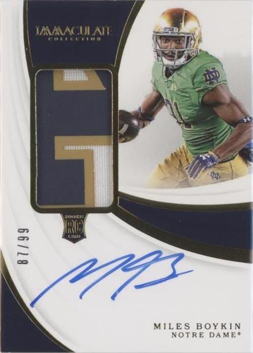 2019 Panini Immaculate Collection Collegiate Miles Boykin #104