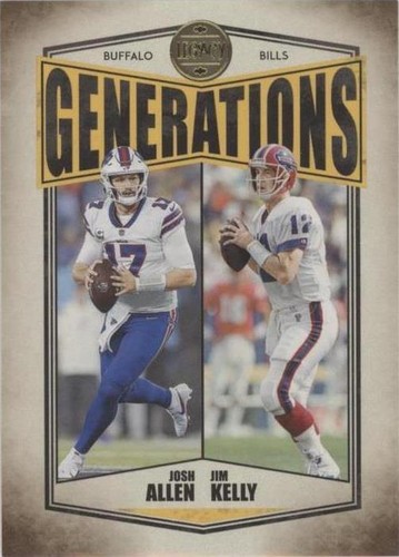 2022 Panini Legacy Jim Kelly Josh Allen #G-2
