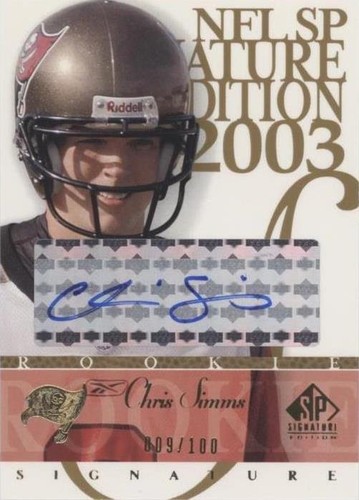 2003 SP Signature Edition Chris Simms #CS