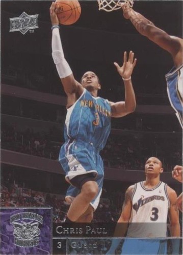 MAGIC JOHNSON CHRIS PAUL 2009 Upper Deck DUAL GAME MATERIALS