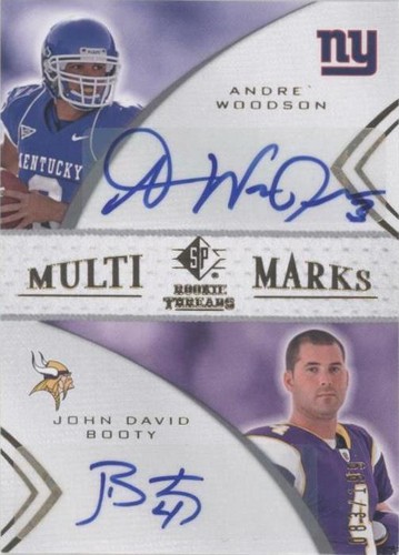 2008 SP Rookie Threads Andre Woodson John David Booty #MMD-50