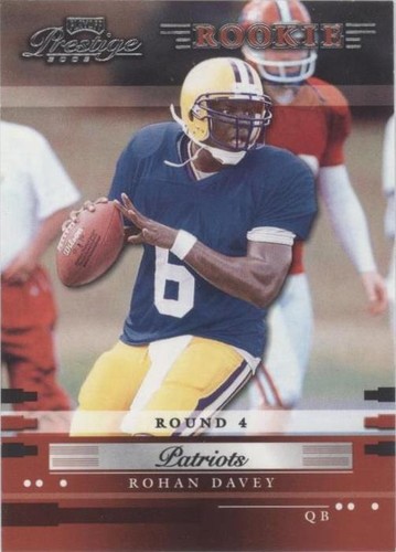 2002 Playoff Prestige Rohan Davey #197