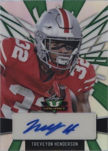 2022 Leaf Valiant Treveyon Henderson #BA-TH2