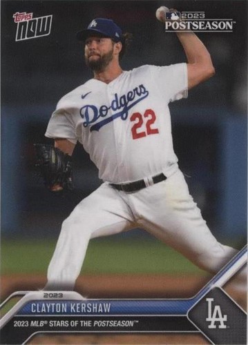 2023 Topps Now MLB Stars of the Postseason - Clayton Kershaw #PS-14
