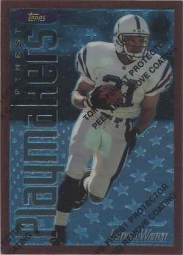 1996 Topps Finest Lamont Warren #179
