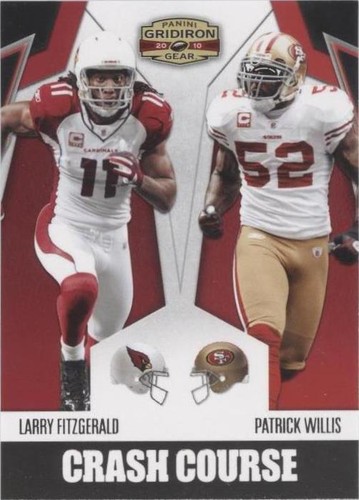 2010 Panini Gridiron Gear Larry Fitzgerald Patrick Willis #7