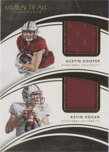 2016 Panini Immaculate Collection Collegiate Austin Hooper Kevin Hogan #33