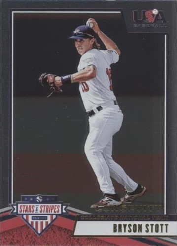 2019 Panini USA Baseball Stars & Stripes Longevity - Bryson Stott #95