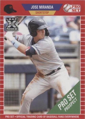2021 Leaf Pro Set Baseball Blaster - Jose Miranda #PS37