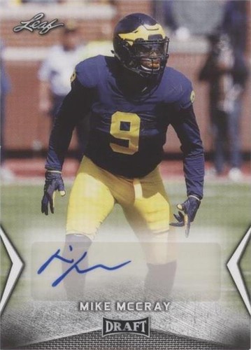 2018 Leaf Draft Mike Mccray #BA-MM1