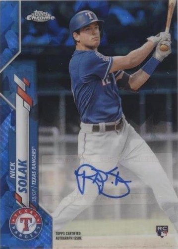 2020 Topps Chrome Update Series Sapphire Edition - Nick Solak #RA-NS