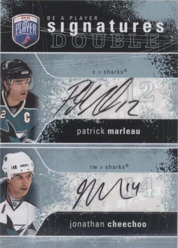 2007-08 Upper Deck Be a Player - Jonathan Cheechoo Patrick Marleau #2S-MC