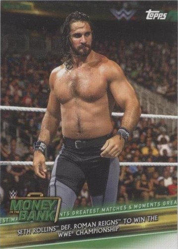 2019 Topps WWE Money in the Bank - Roman Reigns Seth Rollins #GMM-16
